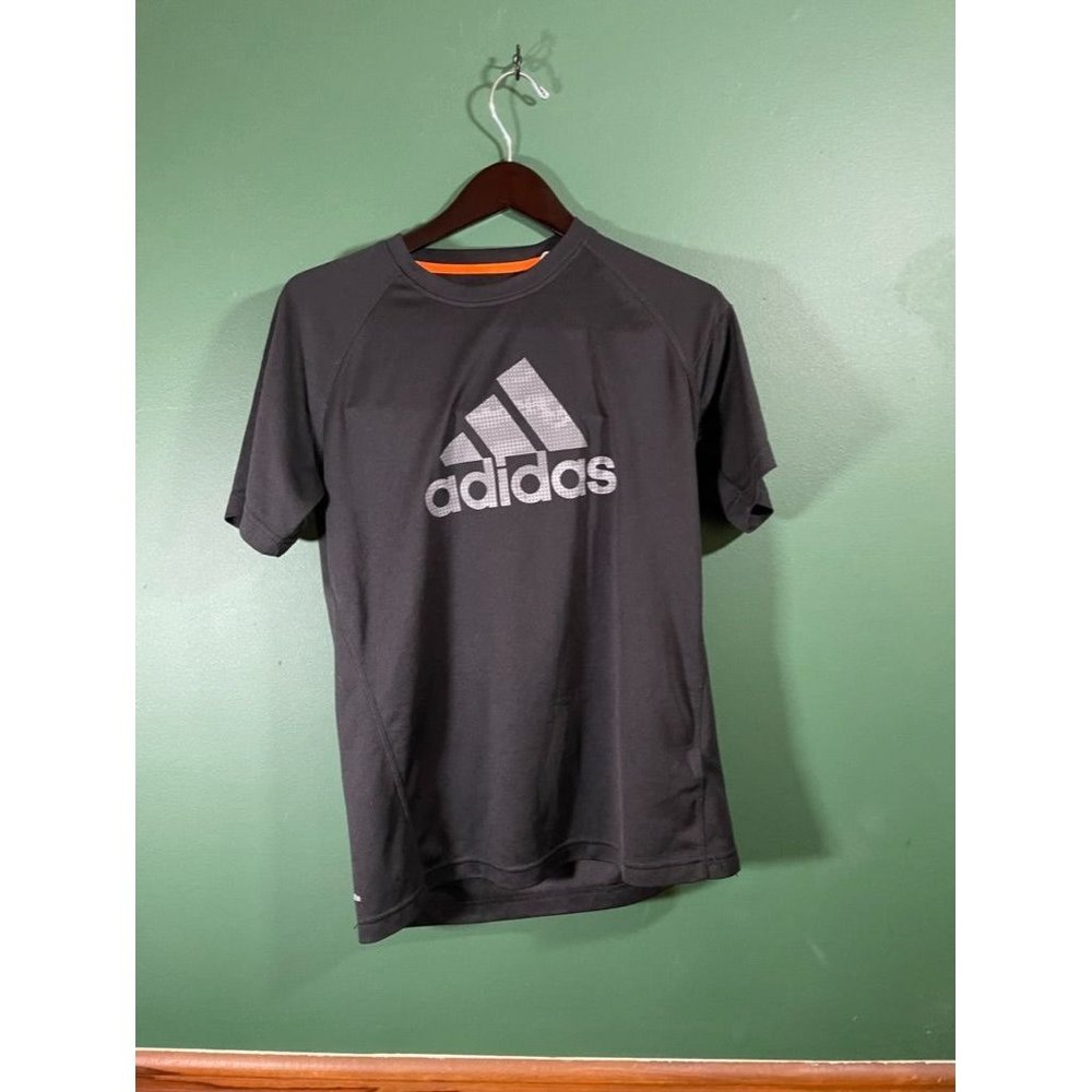 Adidas Climalite - Men's Black Logo Short Sleeve T-Shirt - Size M